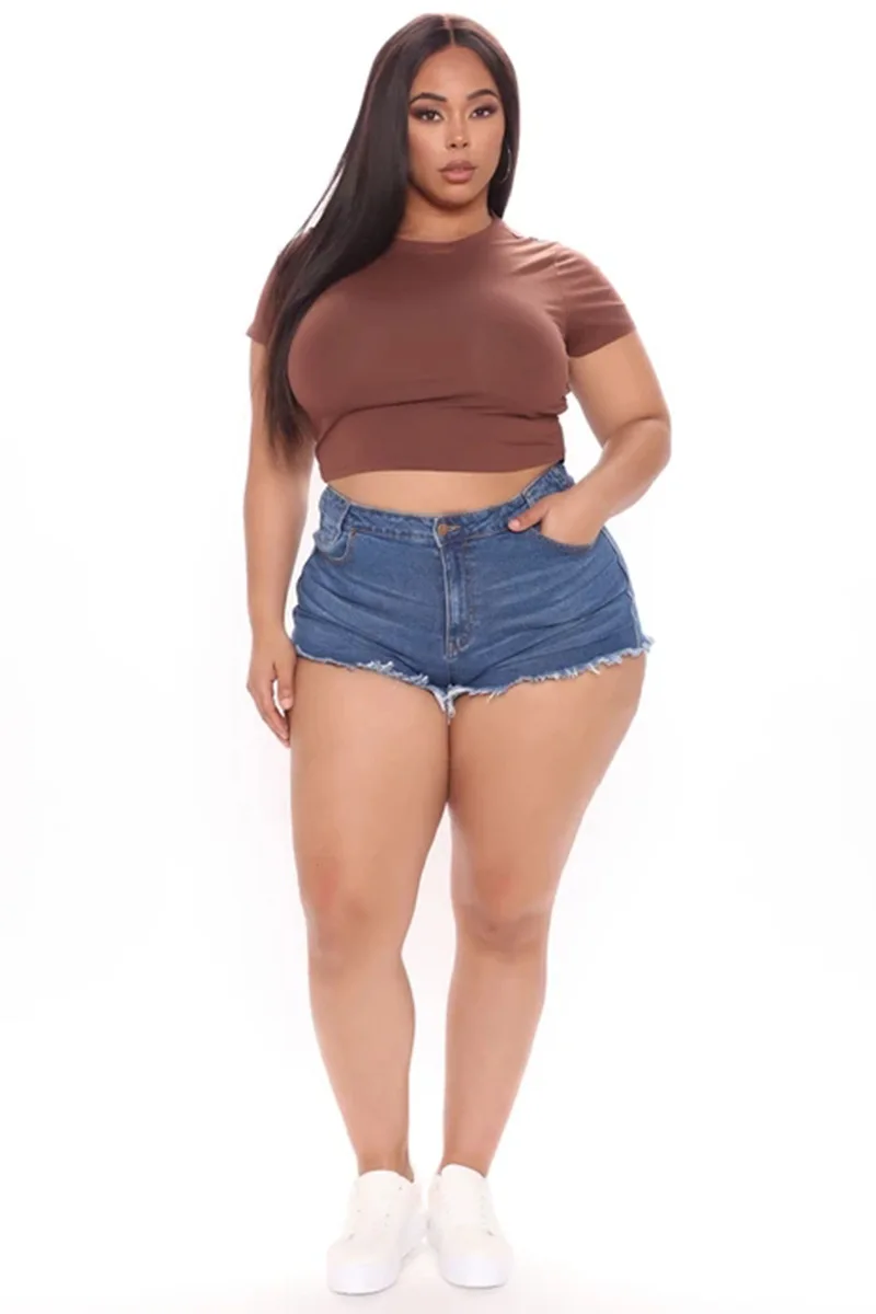 Hot Sale Customized Women High Waist Denim Shorts Fashion Sexy