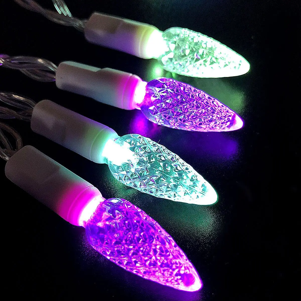 16 Color Rgb C6 Strawberry Battery Lights Wireless Remote Control