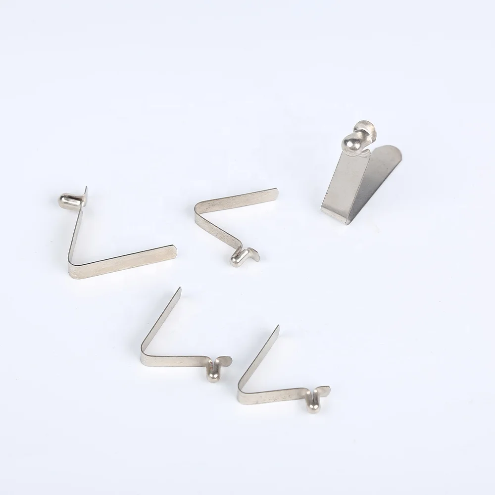 V-shaped Single and Double Touch Buttons, Stainless Steel Spring Clip Stainless Steel Fastener Spring