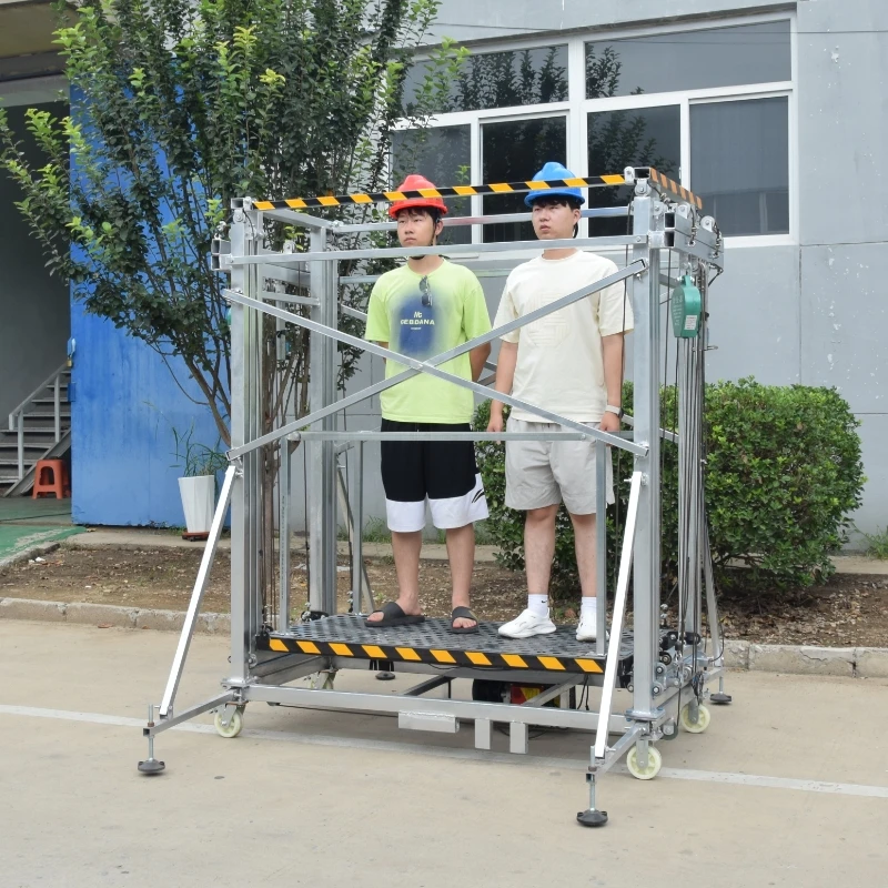 500kg Mobile Electric Scissor Scaffold Platform 8