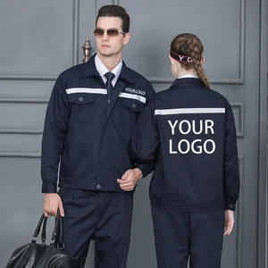 Wholesale Manufacture High Reflective Construction Decoration Engineering Work Clothes Uniform Industrial Long Sleeve Work Wear