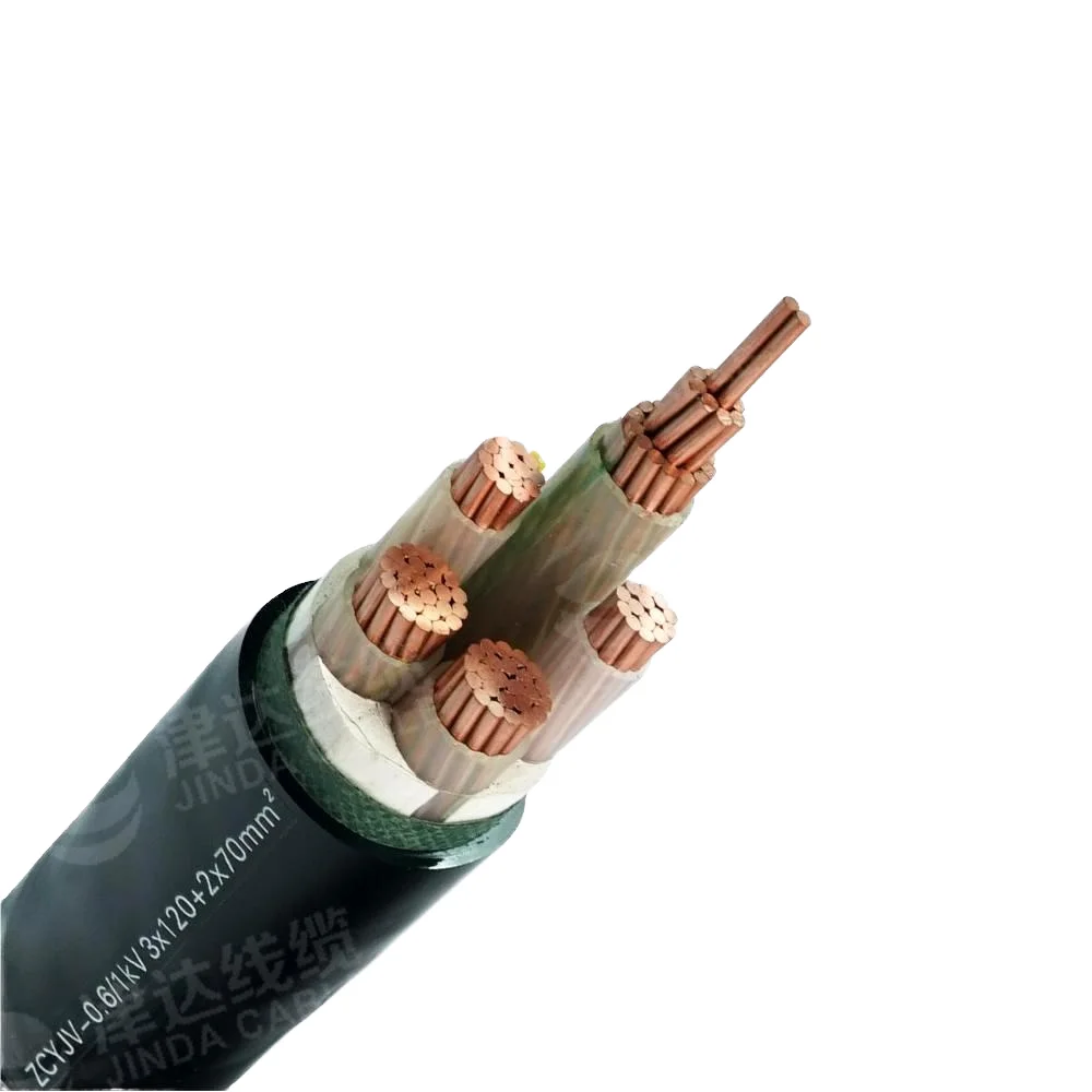 Nyy Niederspannungs-5-adriges Stromkabel XLPE 16mm-95mm Draht Elektrisches Kabel Cu PVC-ummantelte Masse 25mm-35mm Größen verfügbar