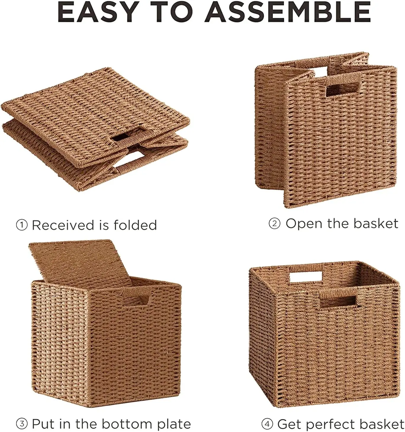 Paper Rope Storage Kingwillow Wholesale Heavy Duty Foldable Flat Paper Rope Storage ...