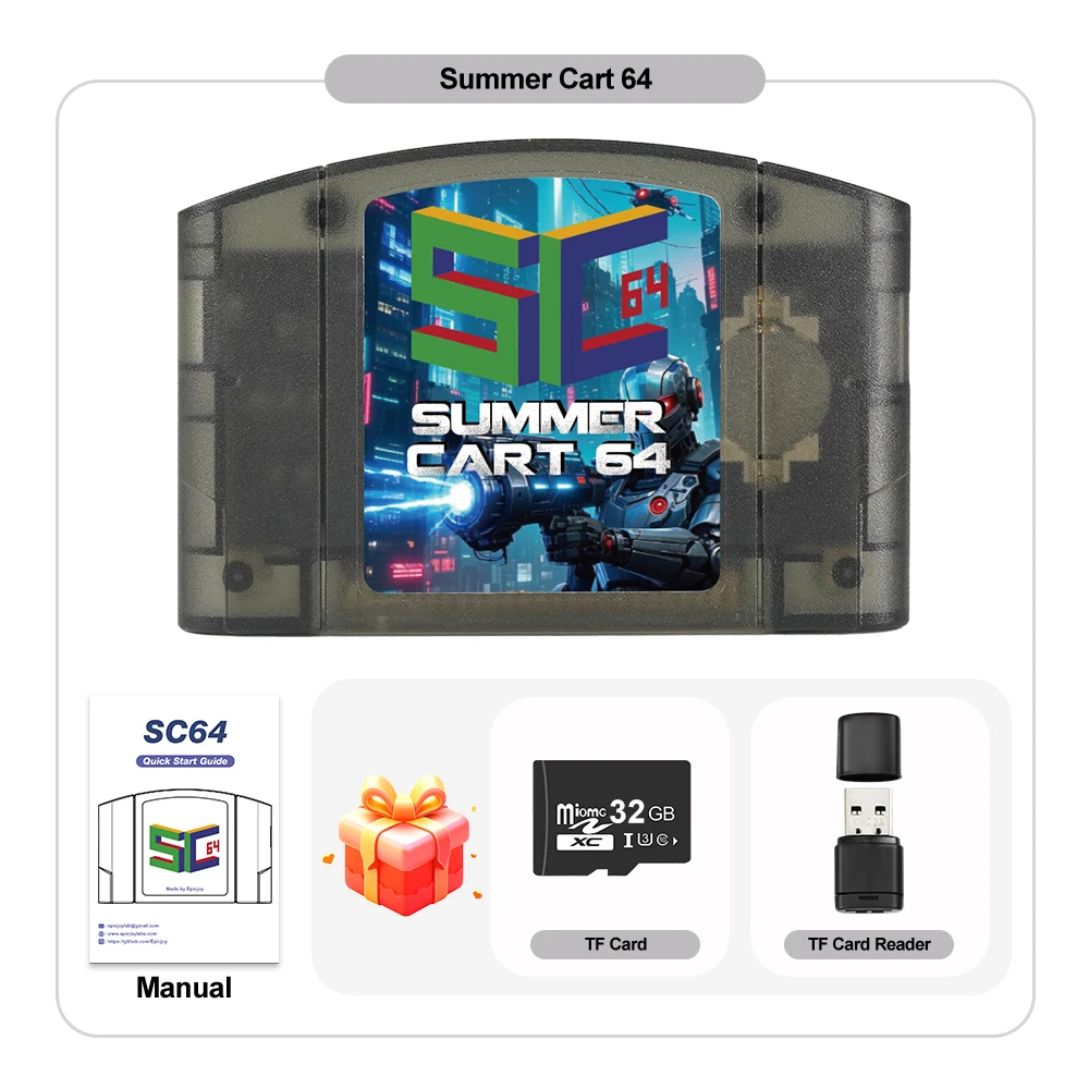 Bitfunx 2025 Retro Summercart64 - 5400+ Games for N64