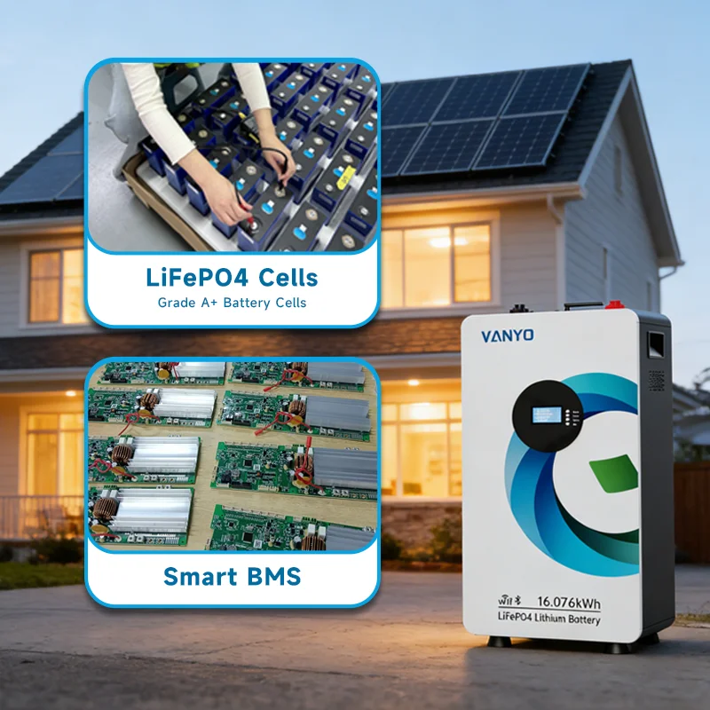 51.2v 16kwh Solar System Lifepo4 Energy Powerwall 48V 15kwh Lithium Battery Solar System Home Storage Battery