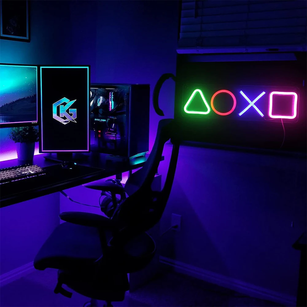 Gaming Neon Lights Signs Game Icon Lamp Atmosphere Light Ktv Ornament