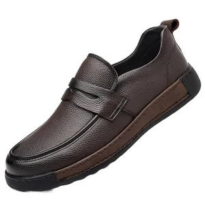 Mens Frosted Casual Round Toe Shoes Cross-border British Suede Leather Business Shoes Lace up Fashion Trend Zapatillas Hombre