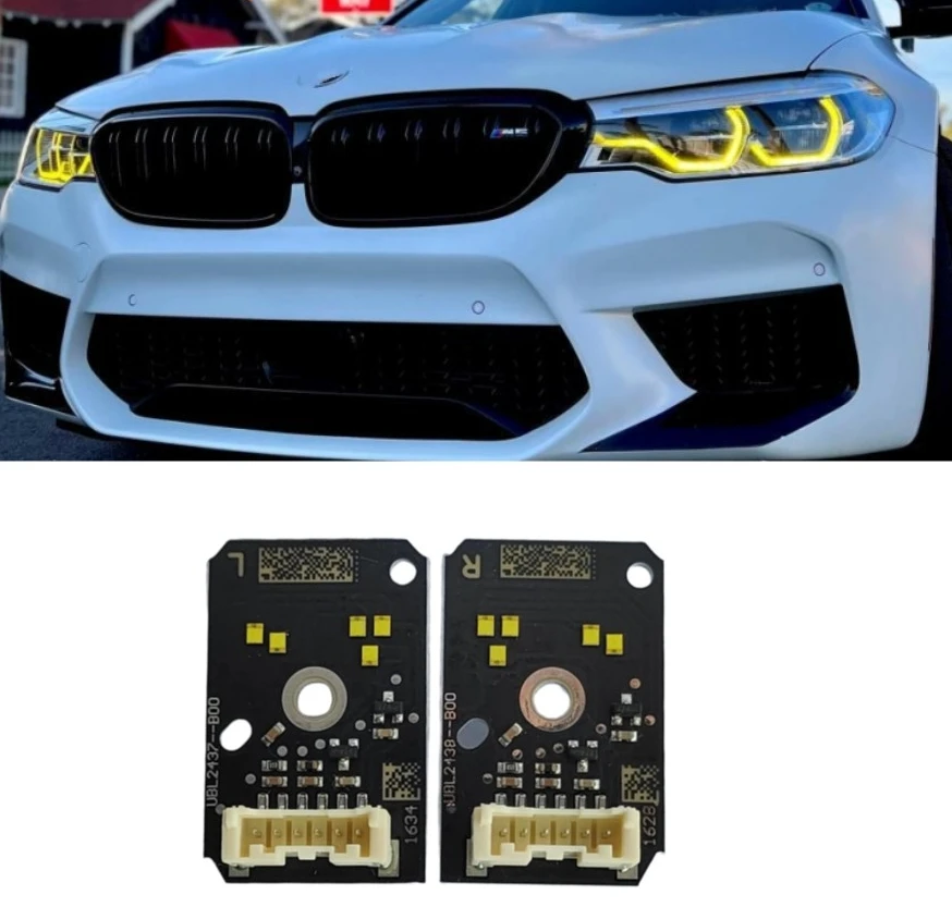 BMW G30用イエローエンジェルアイLEDボード 530i 540i F90 M5用