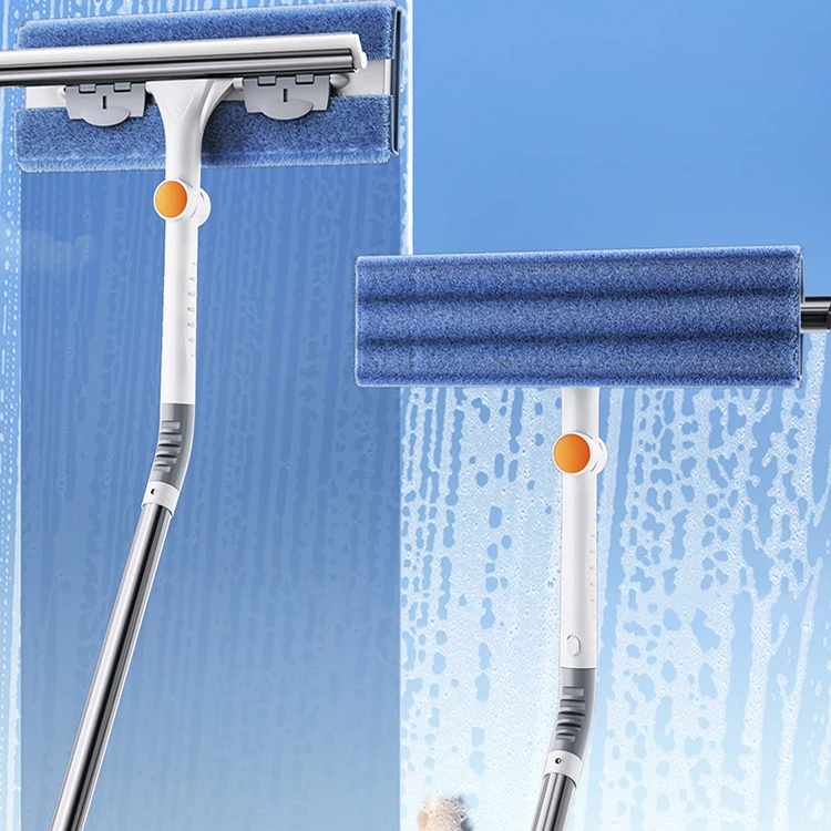 Joybos Squeegee Window Cleaner 2 In 1 Rotatable Window Cleaning Tool
