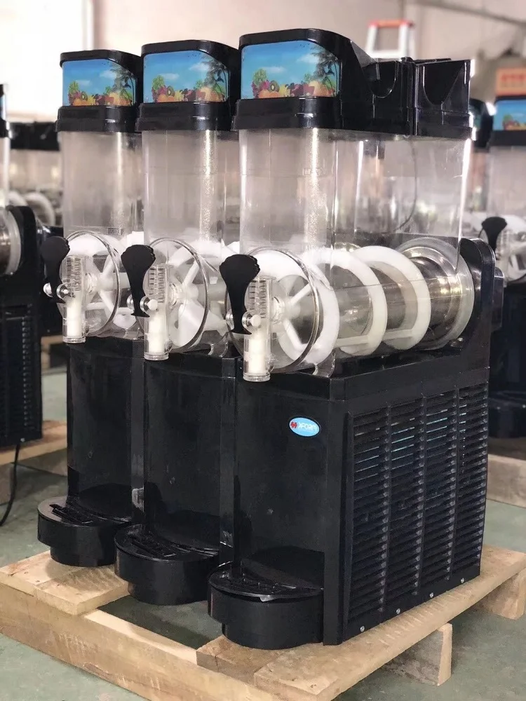 2025 Commercial 3 Tanks Ice Slush Machine for Sale Customized Smooth Milk Cold Drink Ice Slush Making Machine