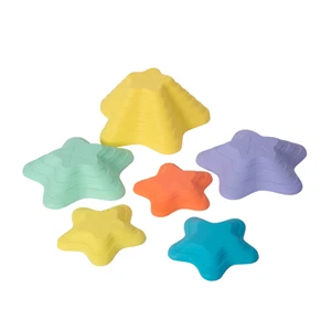 High Quality Colorful Plastic Step Stones Starfish Shape Physical Training Balance Toys for Kids