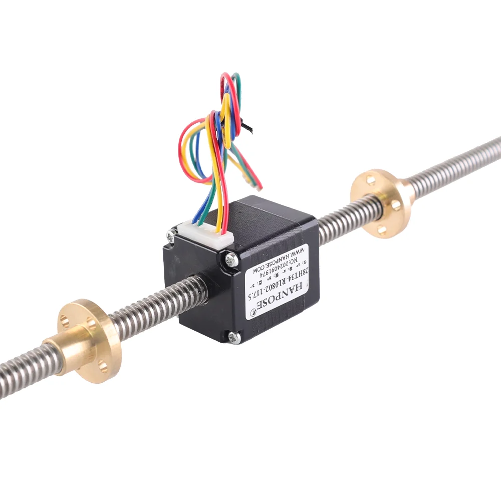 HANPOSE nejprodávanější krokový motor Nema11 s šroubem 28ht34 28ht40 28ht50 28ht28-Rl5 * 2/4/8 50-300 mm