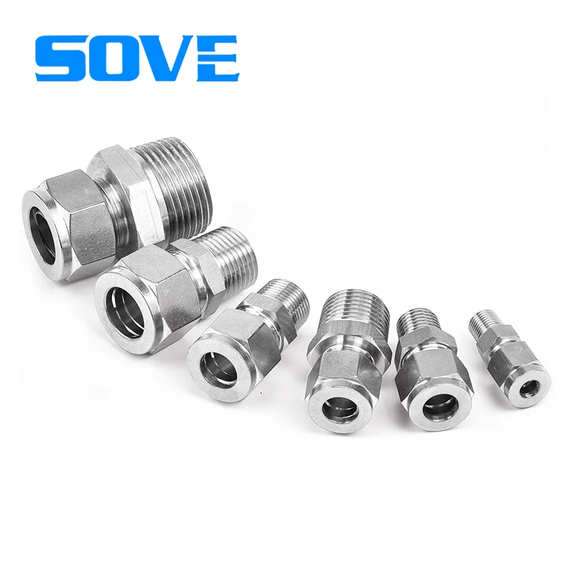 Stainless Steel Single and Double Ferrule Straight-through Quick Couplings