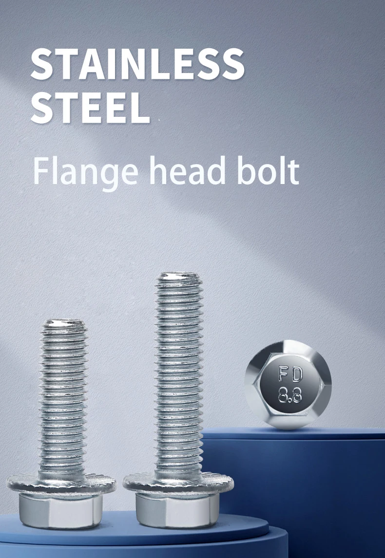 thumbnail image 2 of FAS M12 X 1.75 X 35mm Stainless Steel Hex Flange Bolts – A2-70 Grade, 5-Pack 2 of 3