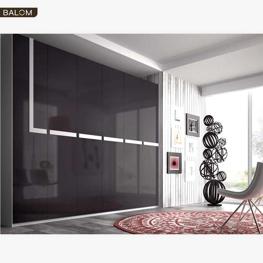 BALOM Fitted Mobile Walk in Storage Armoire Cloth Wooden Model Sliding Door Wardrobe Door with Dressing Table