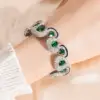 Sfondo bianco-verde