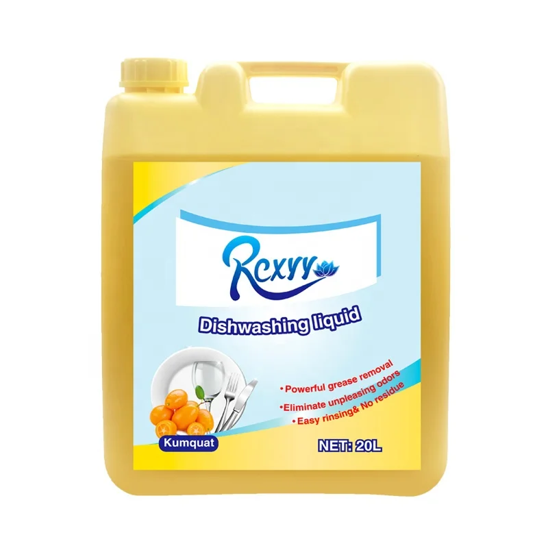 OEM 20L Effective Kumquat Ginger Lemon Orange Household Dishwasher Detergent dishwash Liquid Soap Dishwashing Liquid