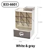 B33-6601 สีขาวและสีเทา