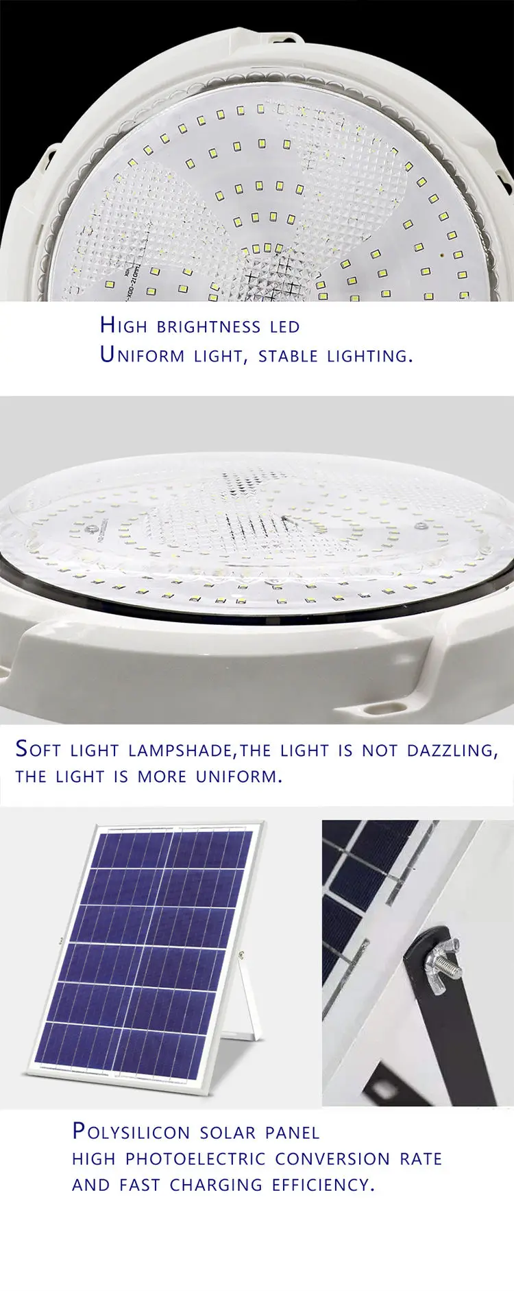 Indoor Solar Ceiling Light Factory Direct with Remote Control Solar Light Lamp for Indoor Indoor Solar Light Home House