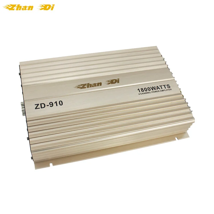 OEM Factory Professional Power 4-Channel Car Audio Amplifier 12V Class AB with Crossovers Combination