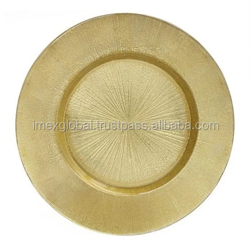 Gold Charger Plate High Quality Luxury And Modern Metal Charger Plates Wholesale Chargers Plate