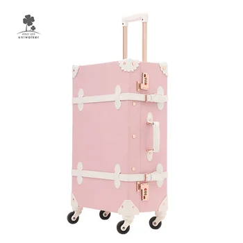 VINTAGE CIRCO GIRLS ROLLING LUGGAGE SUITCASE CARRY ON WHEELED PINK