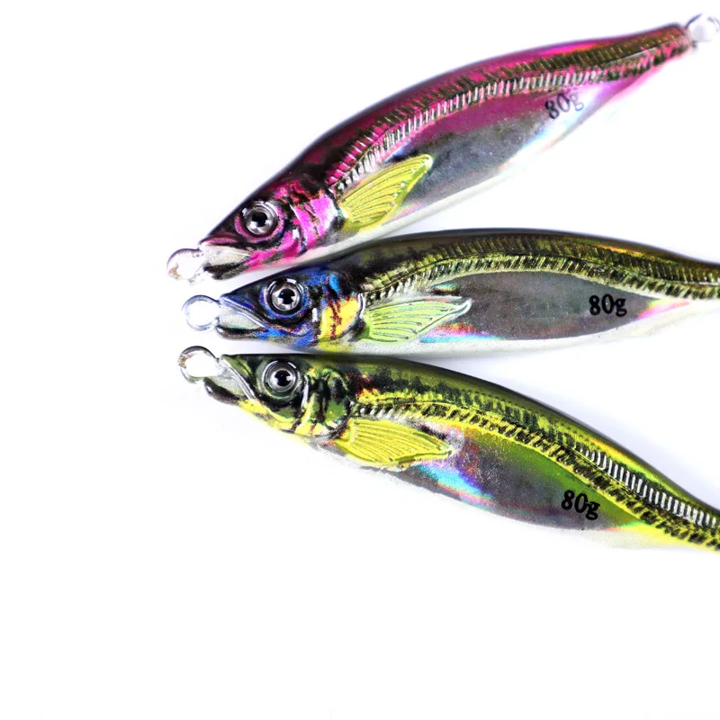 New 3d Printing Simulation Metal Jig Bait Speed Sinking Sea Boat