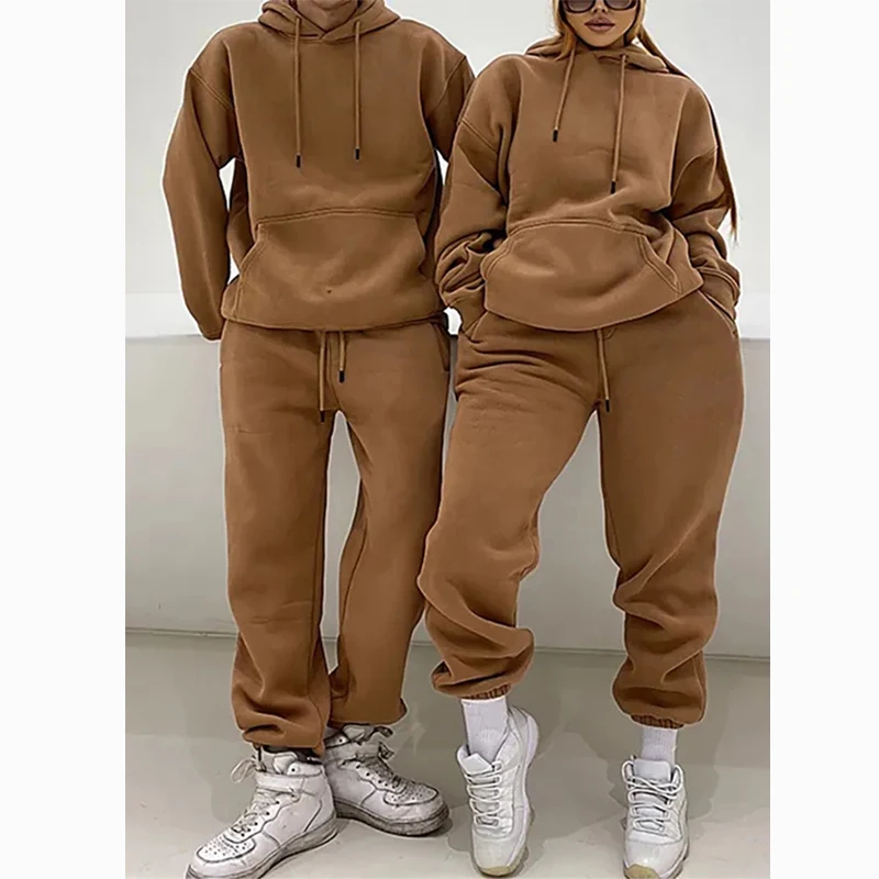 MixMatchy Women's Oversized Fleece Hoodie – Long Sleeve Pullover Tunic In Ash Mustard (Size 2XL) - View #5