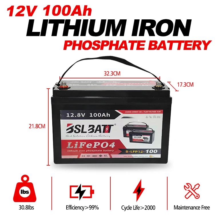 Batterie lithium-ion à cycle profond 12v 50AH - BSLBATT®