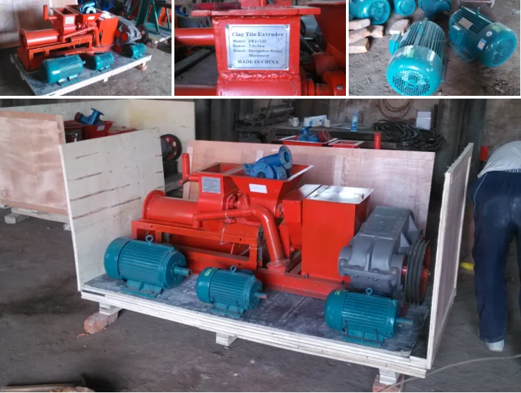 Automatic Vacuum Bricks Extruder Soil Mud Ceramic Earth Red Price Solid