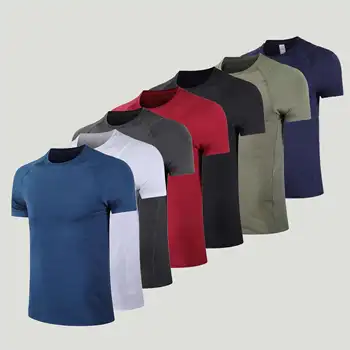 Quickly dry Custom Logo Heavy Weight Tshirts Tee Shirt 100% Cotton Men Tshirt men's sports t-shirt