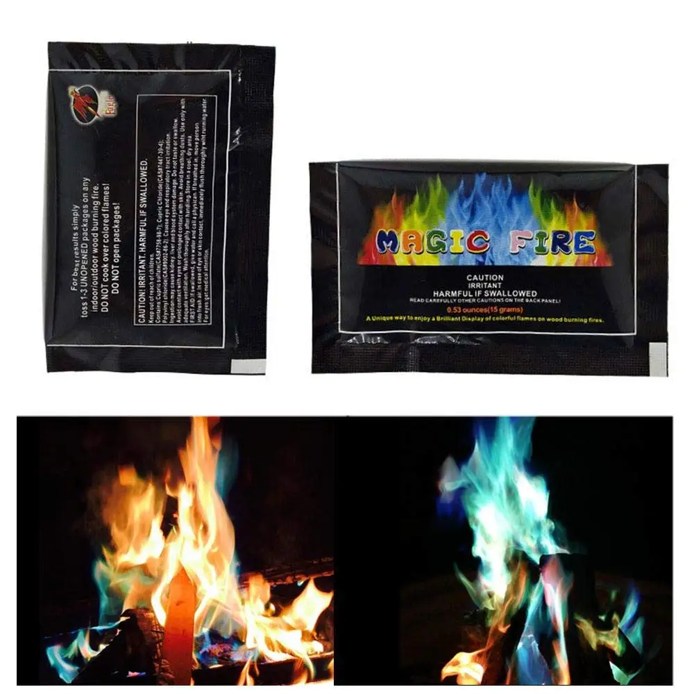 Magisches Lagerfeuer Farbwechsel-Pakete – 12x25g Für Bunte Flammen In Feuerstelle & Kamin