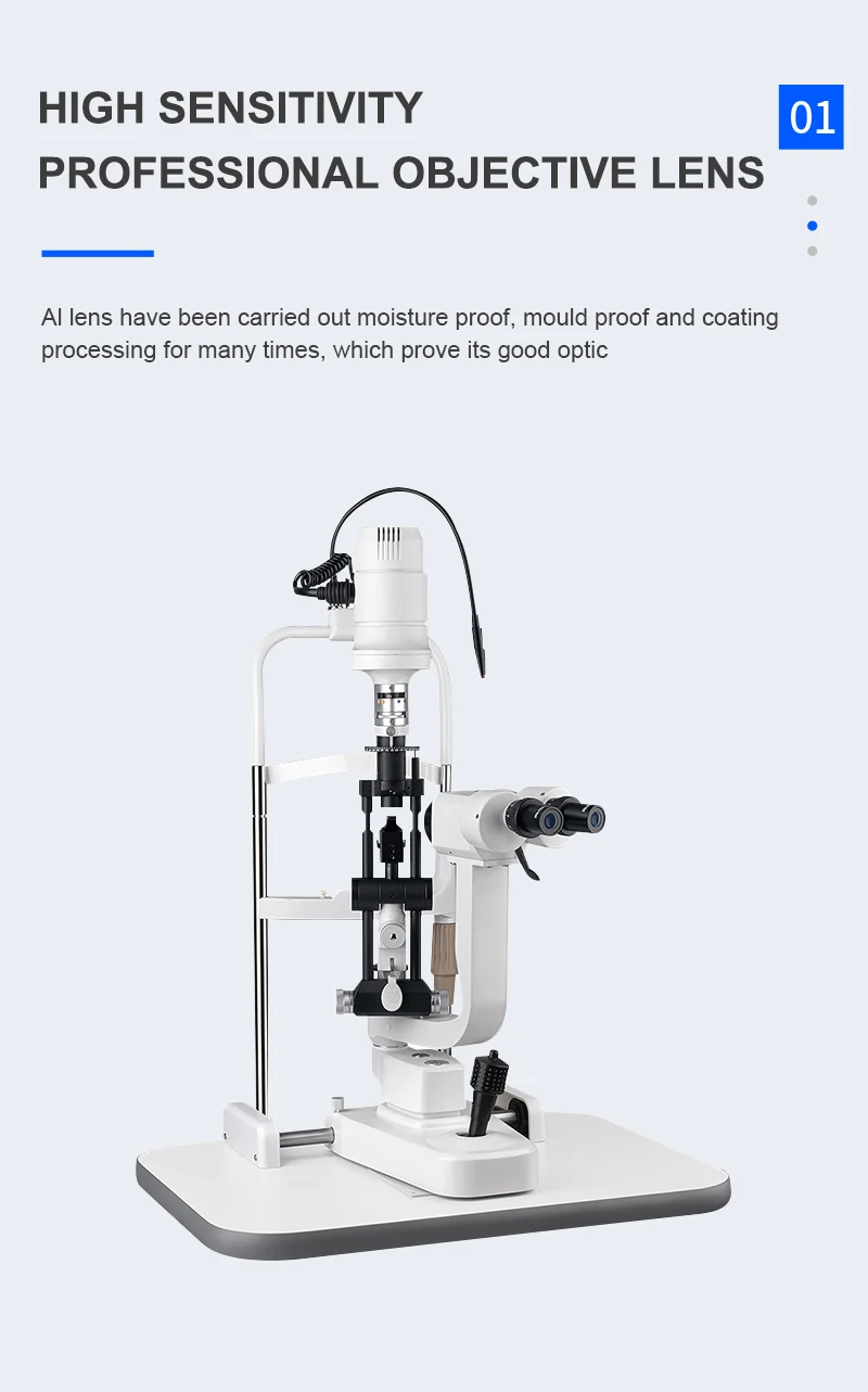 Magnification Optical 2 Steps Slit Lamp Ophthalmology Optical Microscope With 2 Magnification 0-14Mm Optical Shop