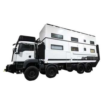 Expedition Truck Bed Camper Customized Motorhome 4x4 Overland Versatile Long Bed 8x8 Truck Camper Luxury  Off-Road 6x6  for Sale