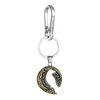 Two-tone pendant with eagle beak clasp