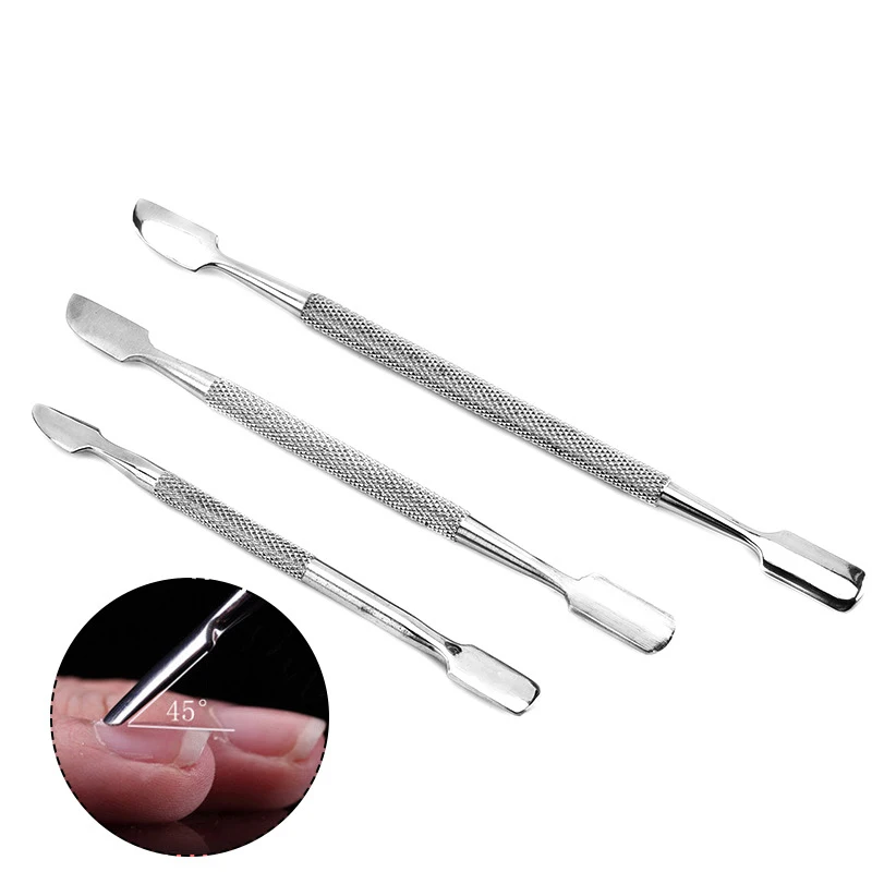 Factory Direct Cheap Pink Nail Cuticle Pusher Manicure Tool with Stainless Steel Various Nail Colors