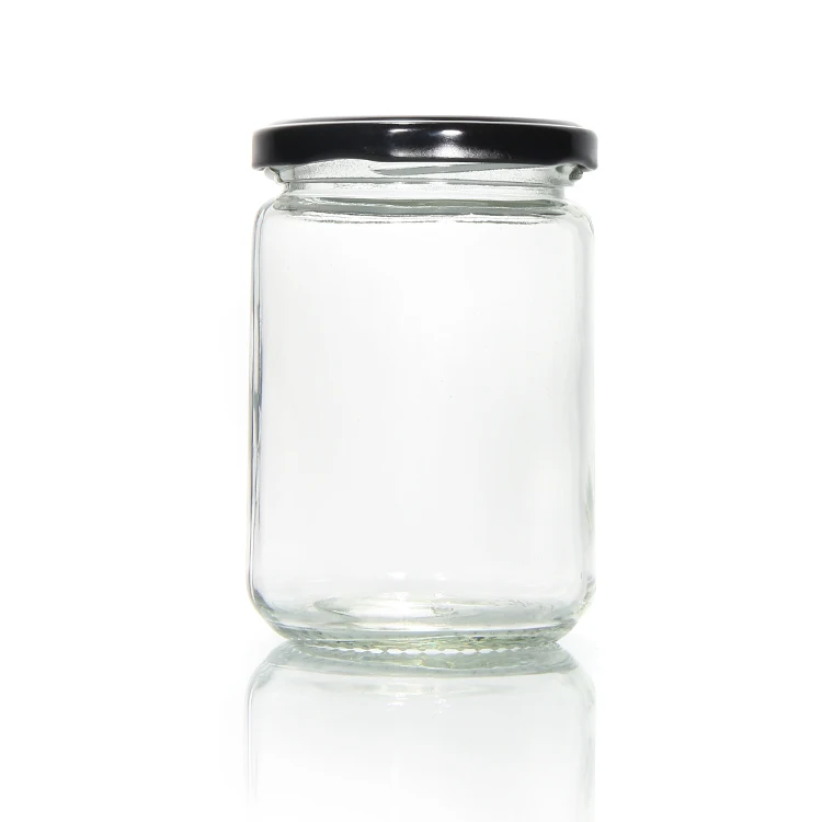50ml 100ml 150ml 200ml 230ml 350ml 400ml 500ml Factory Wide Mouth Storage Jars Glass Caviar Jar With Lid