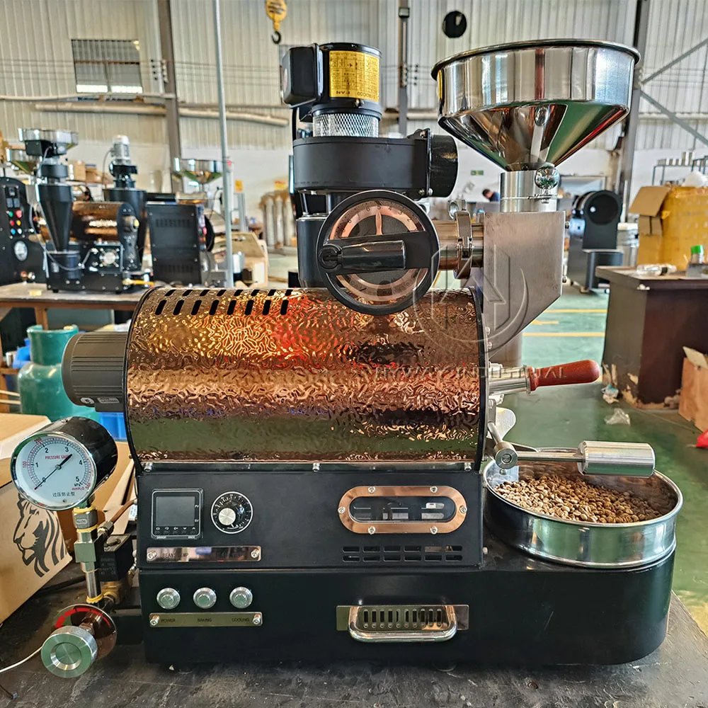 HW-300 300g pequeño grano de café tostador tostadora de Café máquina de  mini tostador de calefacción de gas