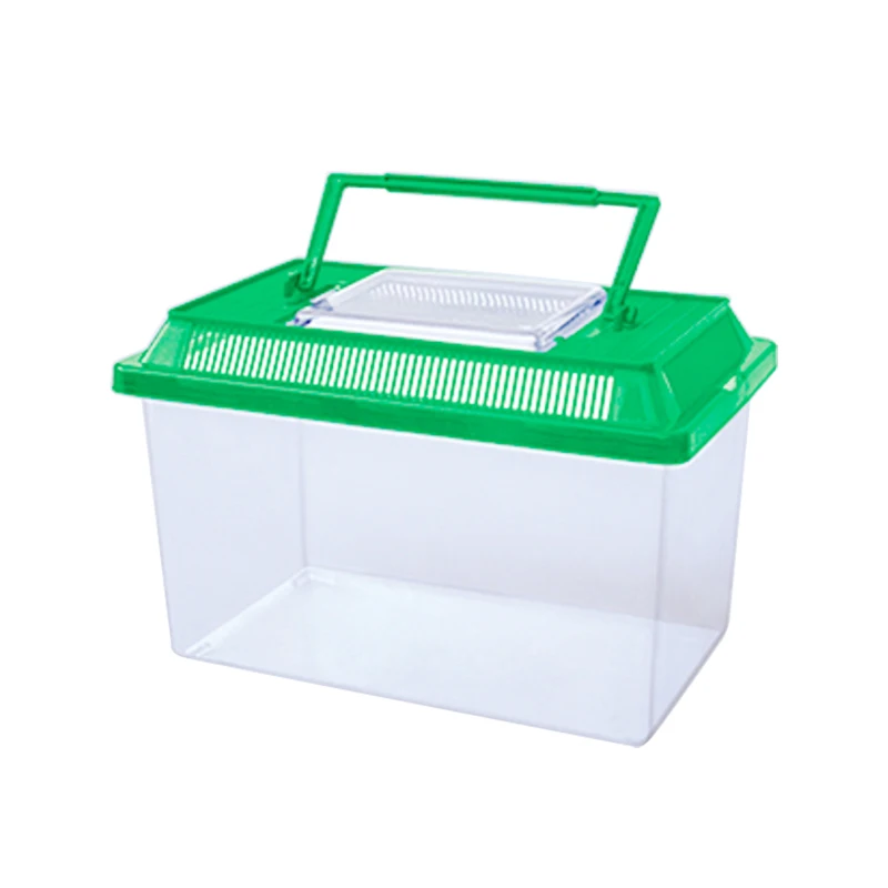 bug fish box Plastic Fish Box Transparent Portable Pet tank Feeding Box Turtle Box  Goldfish Cup Plastic Fish Tank