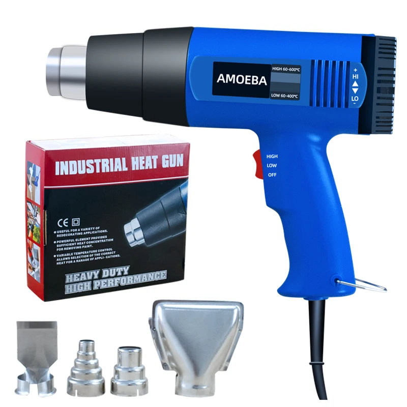 HEAT GUN Quick Heating with Hot air Gun for Small Hand Tools with Replaceable Nozzle Originally Hot Selling