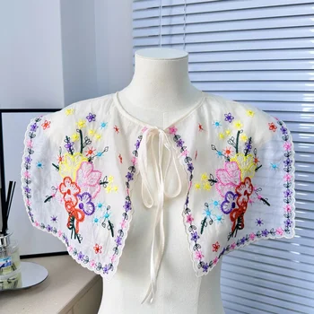 Women's Four Seasons Dress Fashion Embroidery Collar Versatile Doll Collar Korean Edition Stacked Decoration Collar Strap