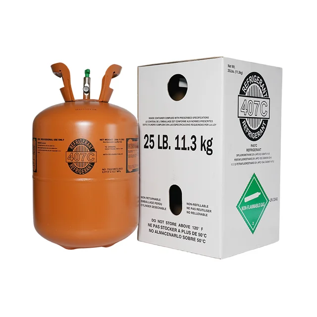 926L Packing Refrigerant Gas R407c and 11.3kg disposable cylinder