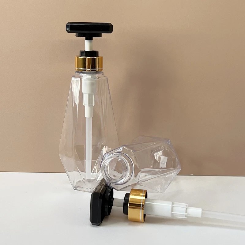 Factory Supplies 500ml Pet Empty Hand Shampoo Lotion Dispenser Plastic Bottle