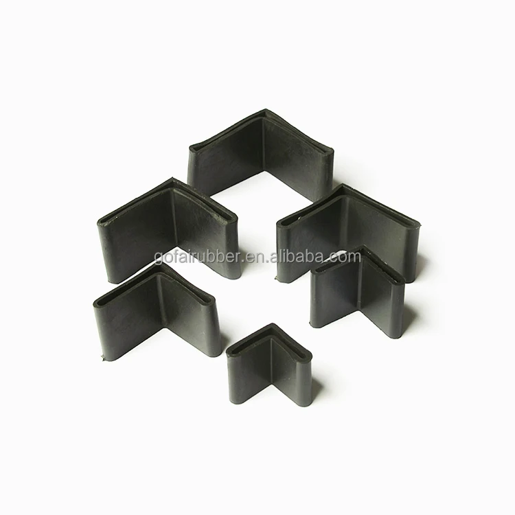 L Shape Furniture Angle Rubber Foot Pad Leg Protector/anti Slip