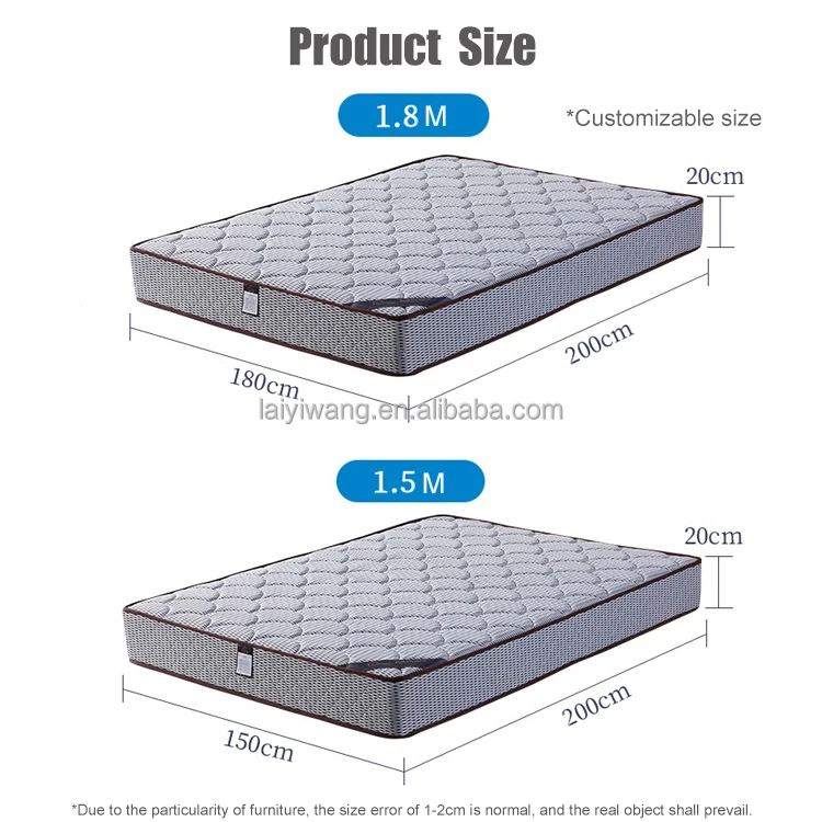 Thick Spring Mattress For Luxury Hotel 5d Latex Mattress For Double Bed
