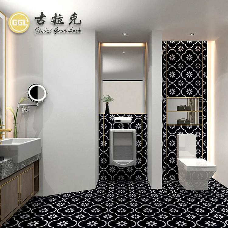 Black mix White Porcelain Tiles 300*300 mm Floor & Wall Tiles details