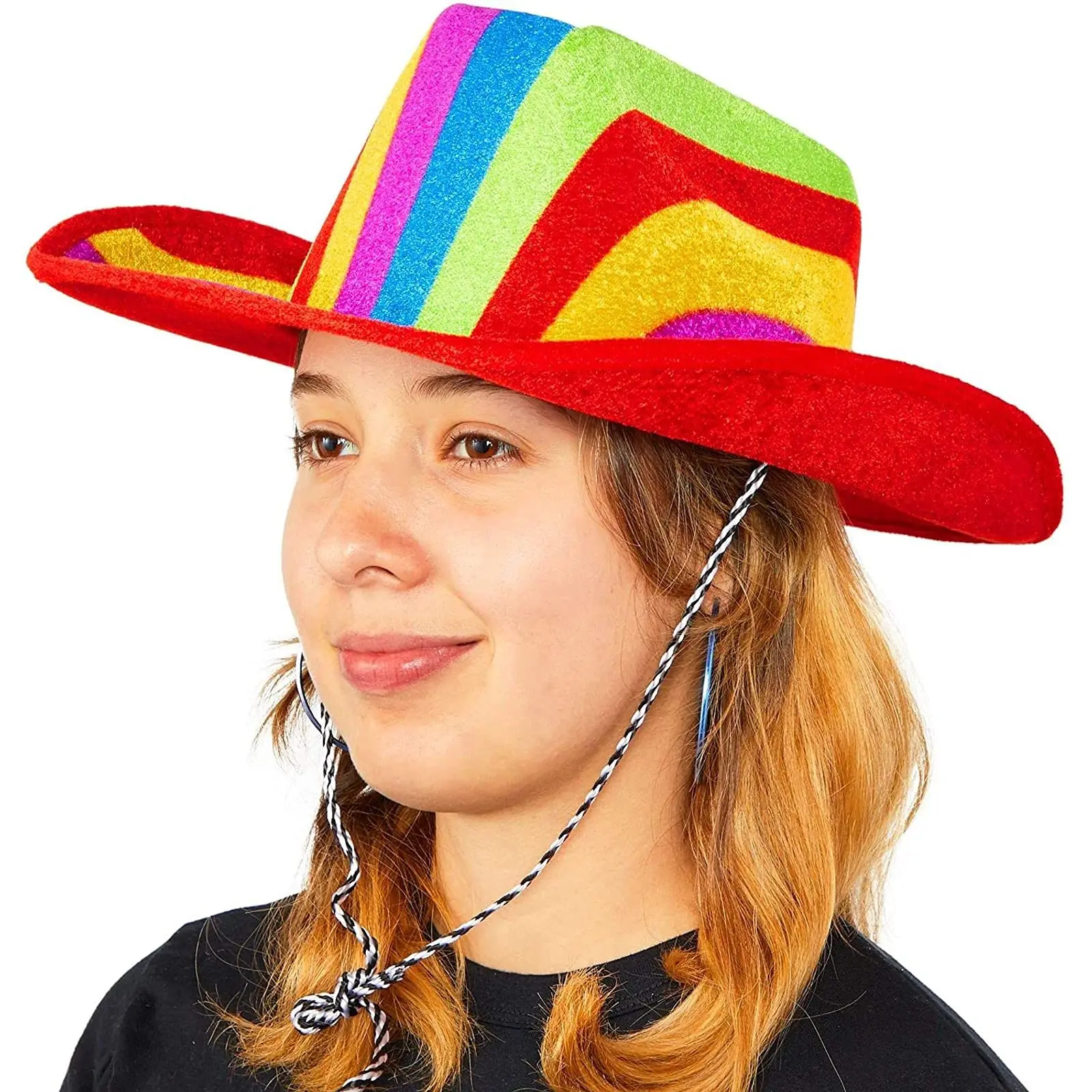 Rainbow Cowboy Hat For Pride Parade,Costume Party Supply For Lgbtq ...