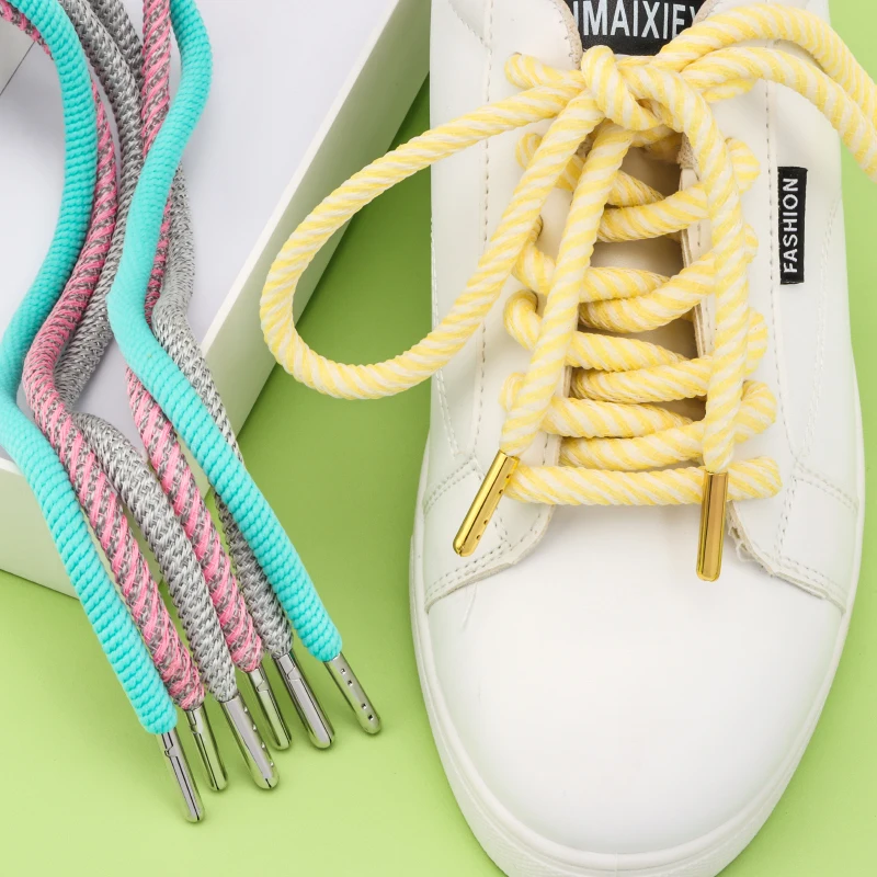 Custom Shoe Laces High Quality Cotton Polyester Flat Sneaker Shoe