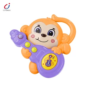 Chengji Educational Music Toys Toddlers Activity Playing Battery Operated Cute Musical Monkey Toy with Flashing Lights