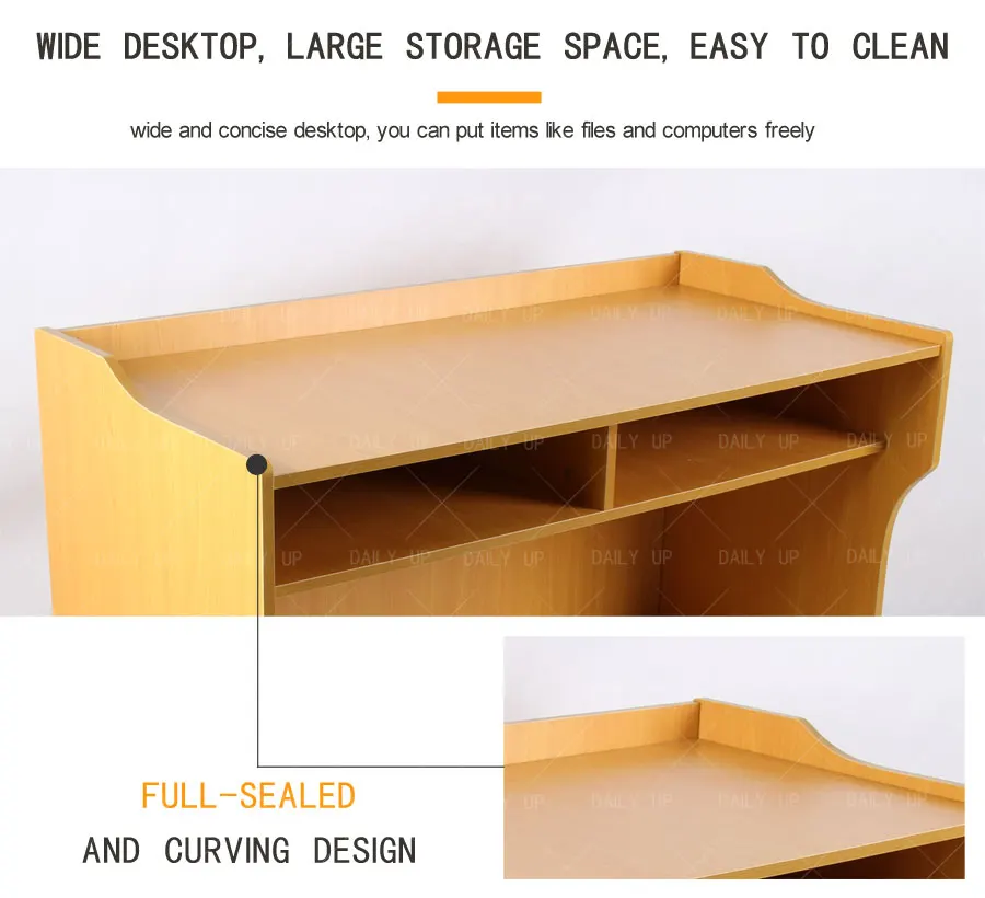 Wooden Teacher Platform Table With Large Drawer Classroom Teacher Desk Speech Table Lectern Dais For Primary School College